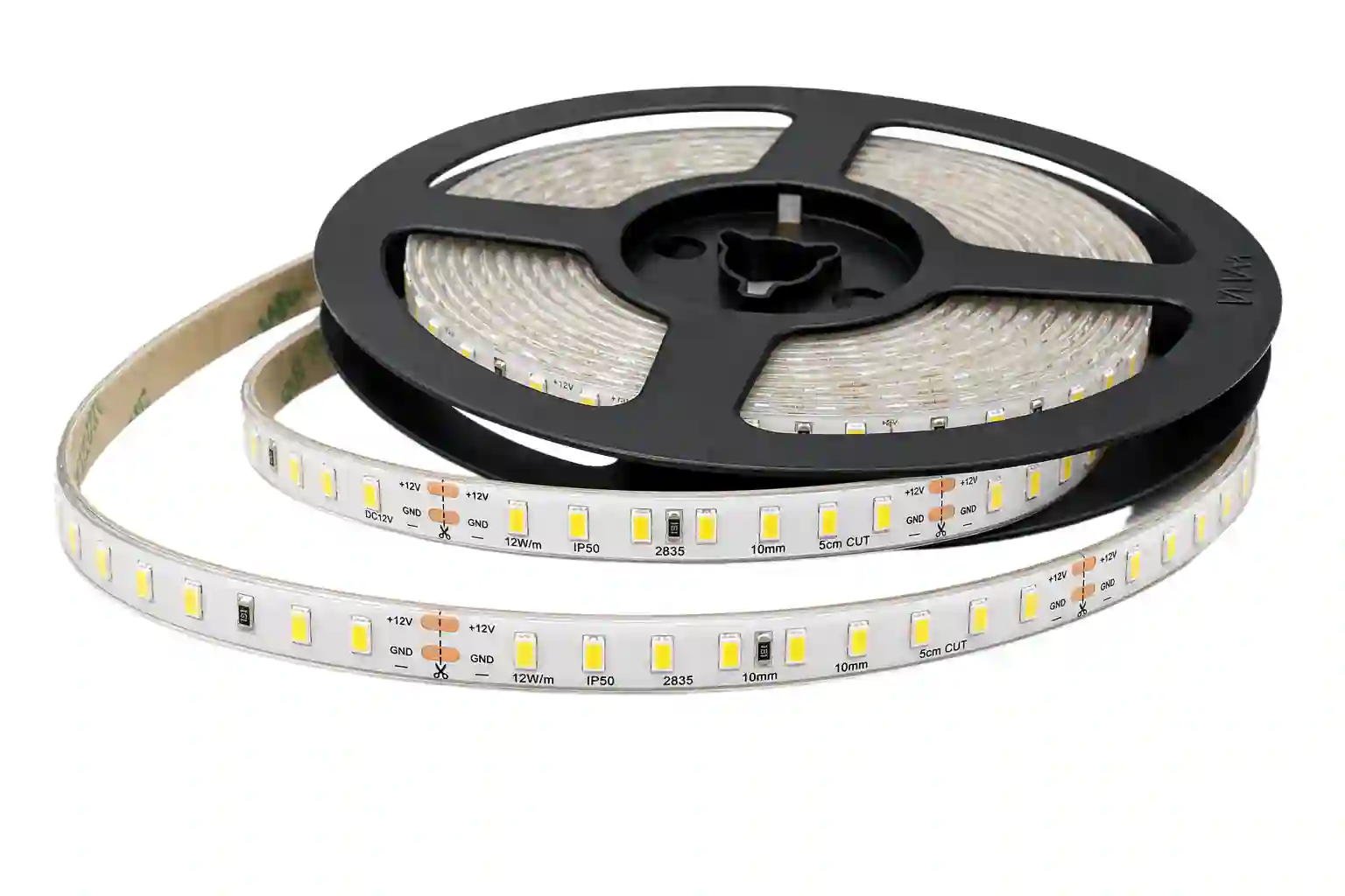 Zalitý LED pásek 12V 12W/m IP50 s čipy 2835 Sanan
